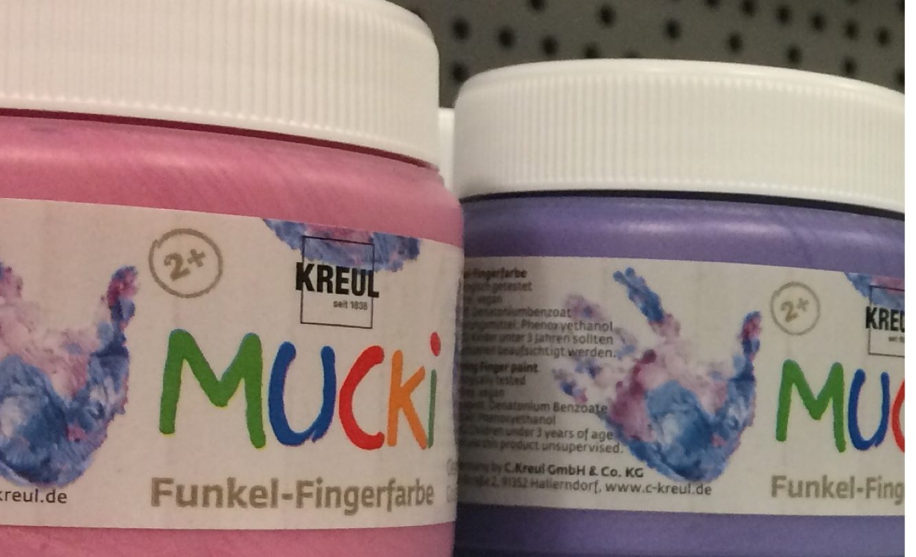 Funkel-Fingerfarbe